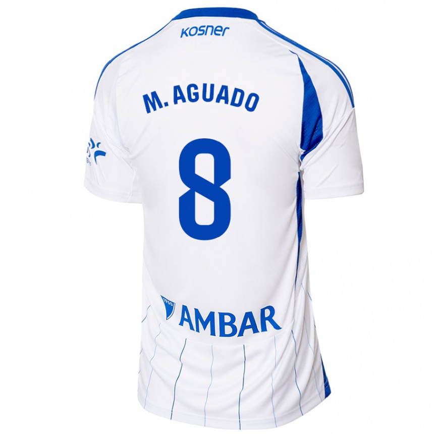 Gyermek Labdarúgás Marc Aguado #8 Piros Fehér Hazai Jersey 2024/25 Mez Póló Ing