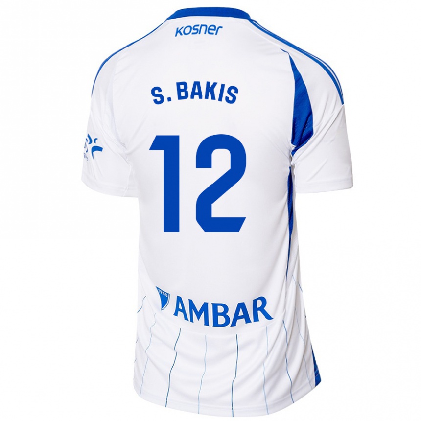 Gyermek Labdarúgás Sinan Bakış #12 Piros Fehér Hazai Jersey 2024/25 Mez Póló Ing