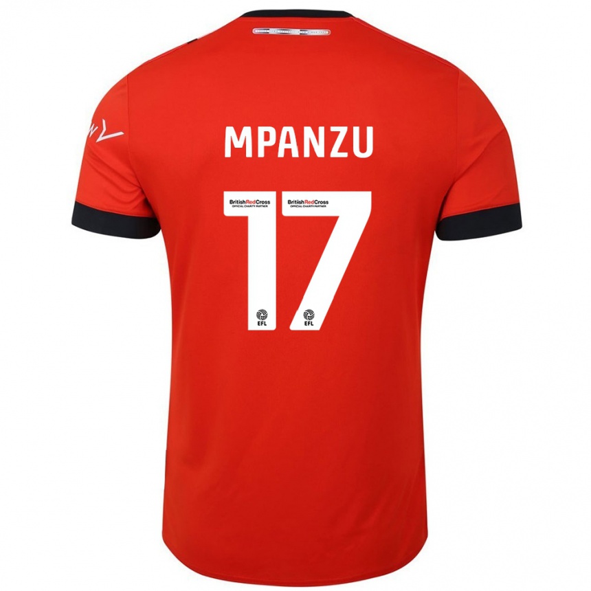 Gyermek Labdarúgás Pelly Ruddock Mpanzu #17 Narancssárga Fekete Hazai Jersey 2024/25 Mez Póló Ing