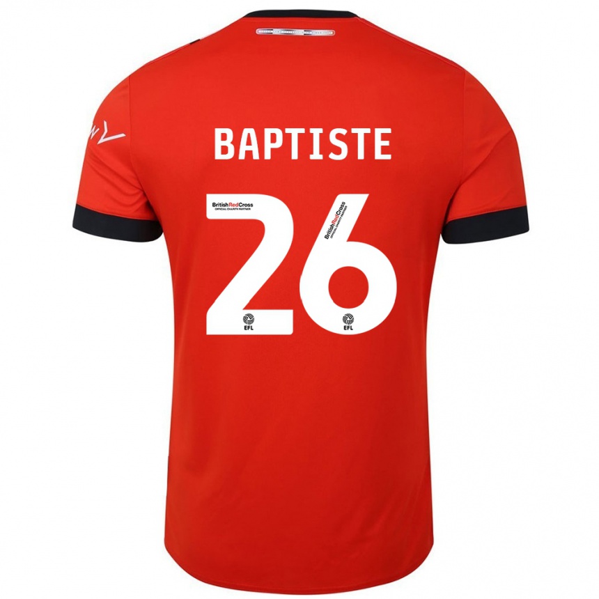 Gyermek Labdarúgás Shandon Baptiste #26 Narancssárga Fekete Hazai Jersey 2024/25 Mez Póló Ing