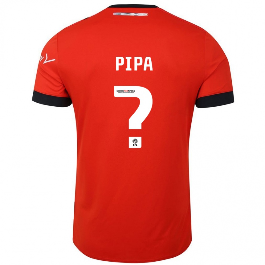 Gyermek Labdarúgás Oliver Pipa #0 Narancssárga Fekete Hazai Jersey 2024/25 Mez Póló Ing