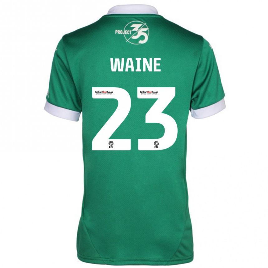 Gyermek Labdarúgás Ben Waine #23 Zöld Fehér Hazai Jersey 2024/25 Mez Póló Ing