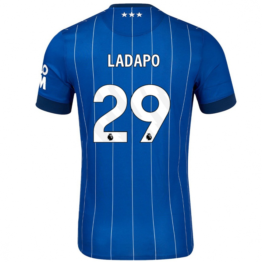 Gyermek Labdarúgás Freddie Ladapo #29 Sötétkék Hazai Jersey 2024/25 Mez Póló Ing