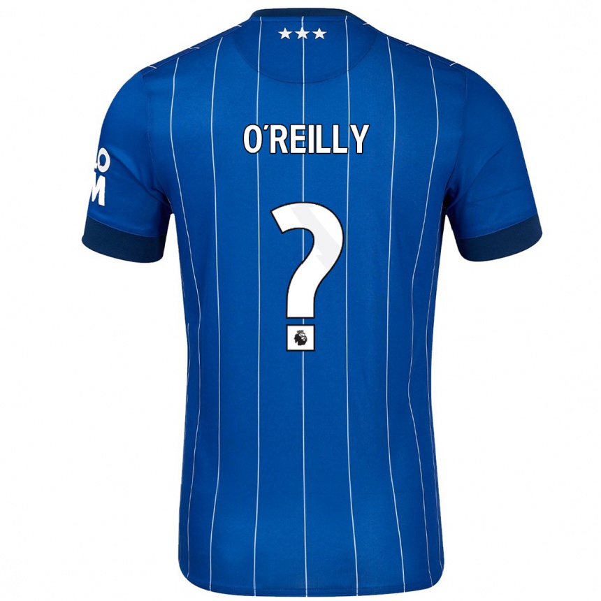 Gyermek Labdarúgás Connor O'reilly #0 Sötétkék Hazai Jersey 2024/25 Mez Póló Ing