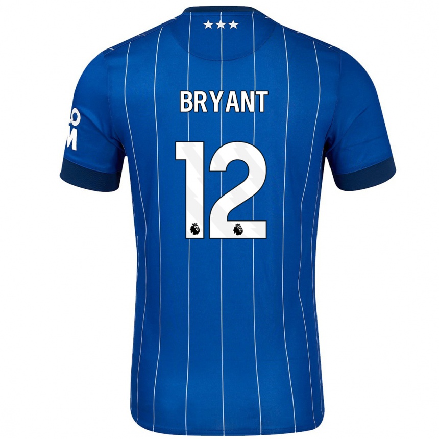 Gyermek Labdarúgás Issy Bryant #12 Sötétkék Hazai Jersey 2024/25 Mez Póló Ing