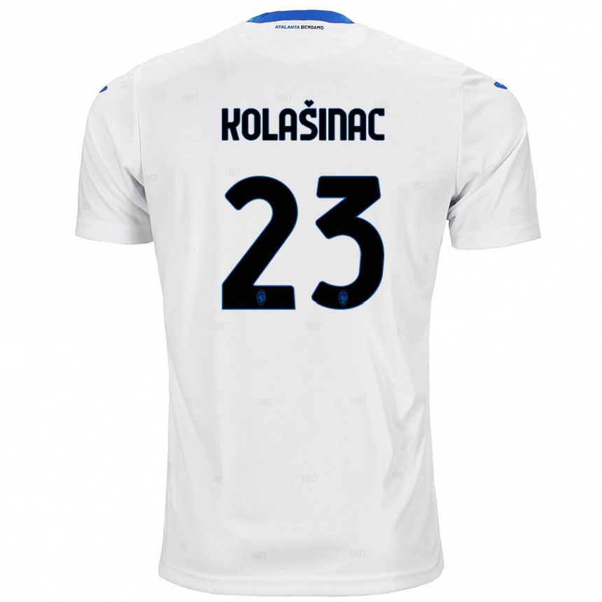 Gyermek Labdarúgás Sead Kolasinac #23 Fehér Idegenbeli Jersey 2024/25 Mez Póló Ing