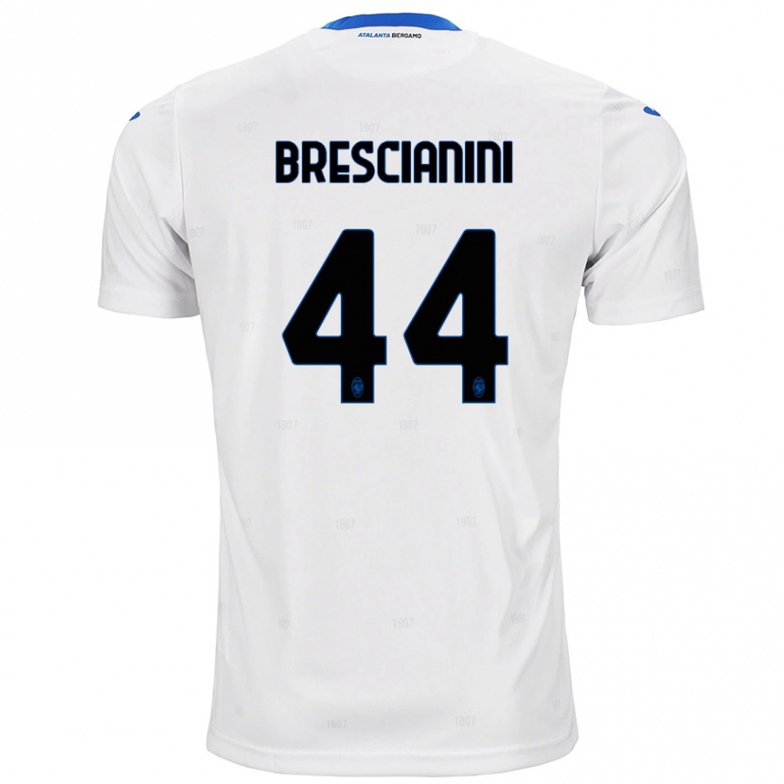 Gyermek Labdarúgás Marco Brescianini #44 Fehér Idegenbeli Jersey 2024/25 Mez Póló Ing