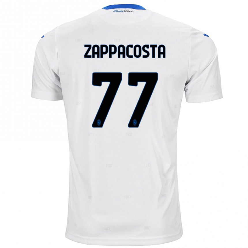 Gyermek Labdarúgás Davide Zappacosta #77 Fehér Idegenbeli Jersey 2024/25 Mez Póló Ing