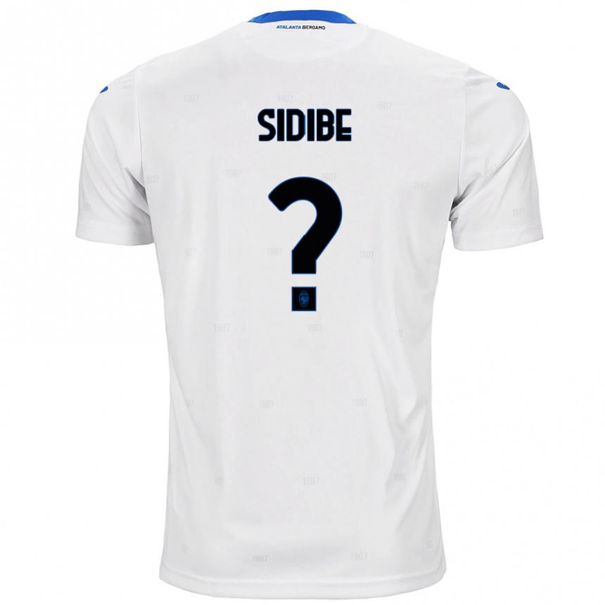 Gyermek Labdarúgás Alassane Sidibe #0 Fehér Idegenbeli Jersey 2024/25 Mez Póló Ing