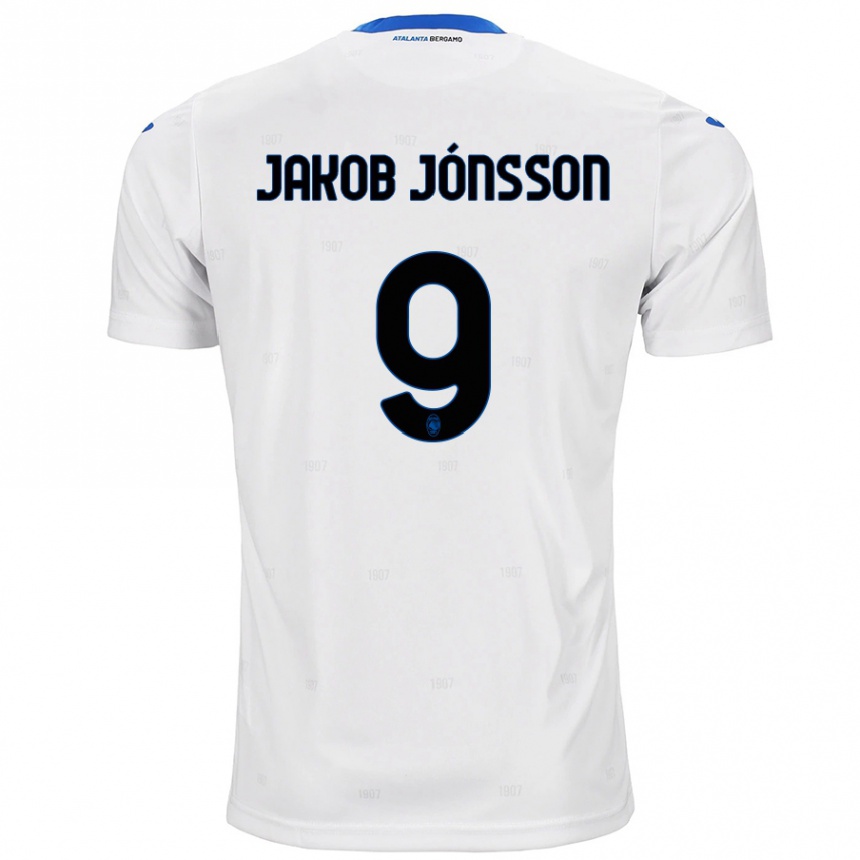 Gyermek Labdarúgás Birkir Jakob Jónsson #9 Fehér Idegenbeli Jersey 2024/25 Mez Póló Ing