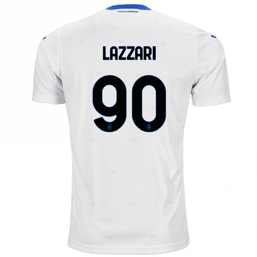 Gyermek Labdarúgás Ilaria Lazzari #90 Fehér Idegenbeli Jersey 2024/25 Mez Póló Ing