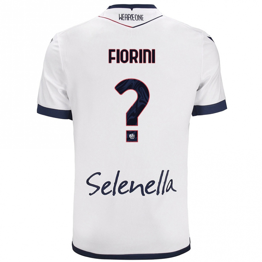 Gyermek Labdarúgás Mattia Fiorini #0 Fehér Royal Blue Idegenbeli Jersey 2024/25 Mez Póló Ing