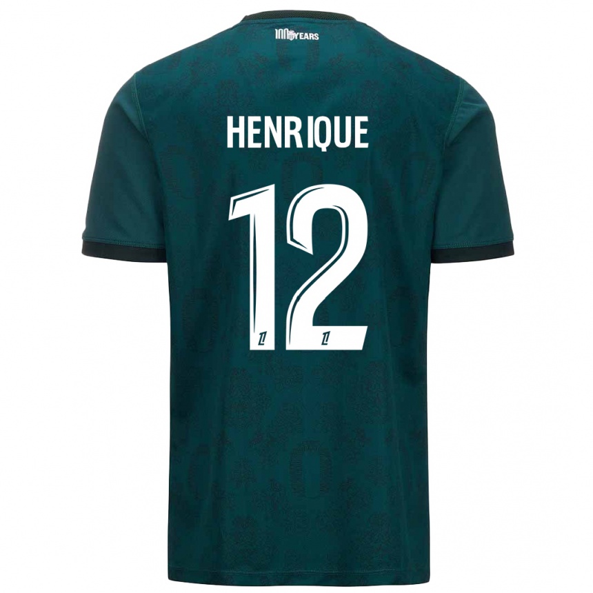 Gyermek Labdarúgás Caio Henrique #12 Sötétzöld Idegenbeli Jersey 2024/25 Mez Póló Ing