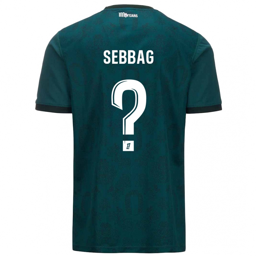 Gyermek Labdarúgás Ilan Sebbag #0 Sötétzöld Idegenbeli Jersey 2024/25 Mez Póló Ing