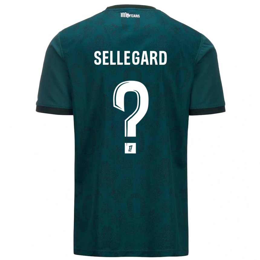 Gyermek Labdarúgás Alexander Sellegard #0 Sötétzöld Idegenbeli Jersey 2024/25 Mez Póló Ing