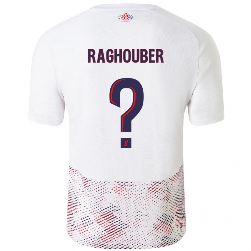 Gyermek Labdarúgás Ugo Raghouber #0 Fehér Royal Blue Idegenbeli Jersey 2024/25 Mez Póló Ing