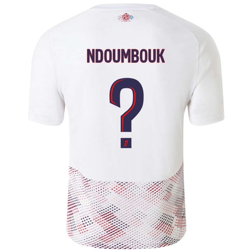 Gyermek Labdarúgás Marlyse Ngo Ndoumbouk #0 Fehér Royal Blue Idegenbeli Jersey 2024/25 Mez Póló Ing