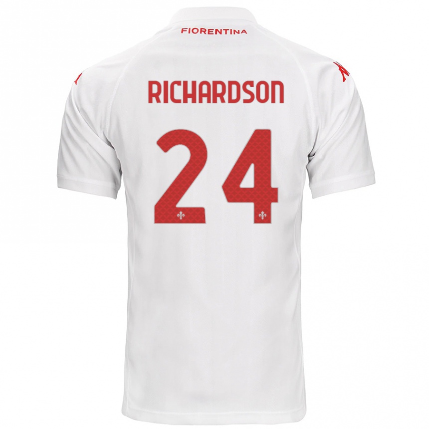 Gyermek Labdarúgás Amir Richardson #24 Fehér Idegenbeli Jersey 2024/25 Mez Póló Ing