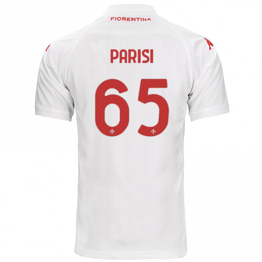 Gyermek Labdarúgás Fabiano Parisi #65 Fehér Idegenbeli Jersey 2024/25 Mez Póló Ing