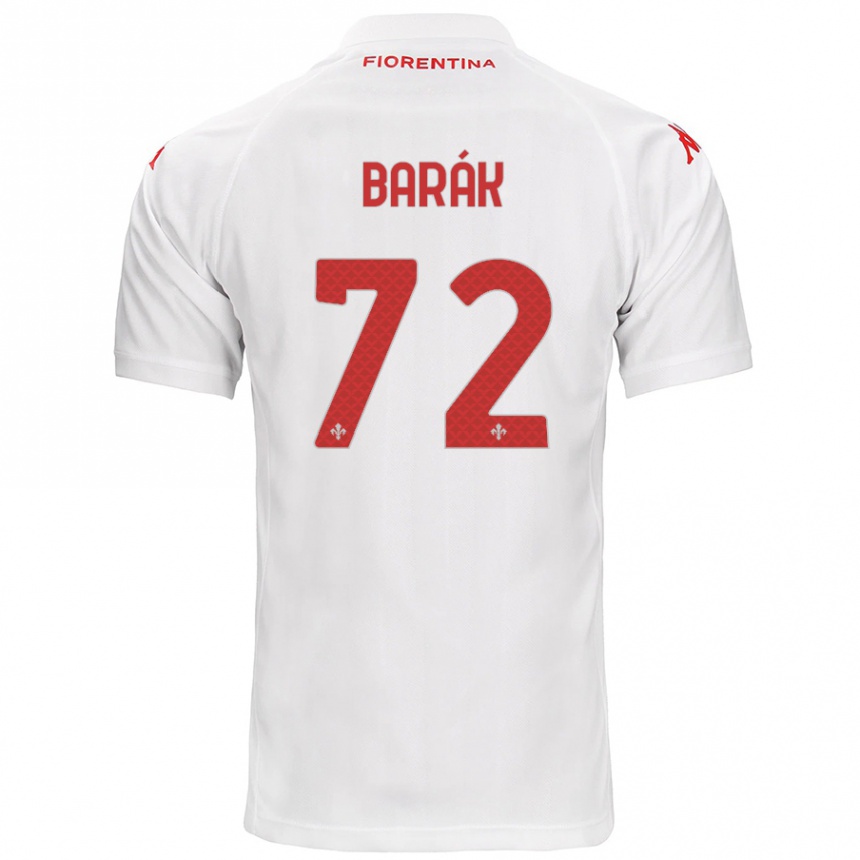 Gyermek Labdarúgás Antonin Barak #72 Fehér Idegenbeli Jersey 2024/25 Mez Póló Ing