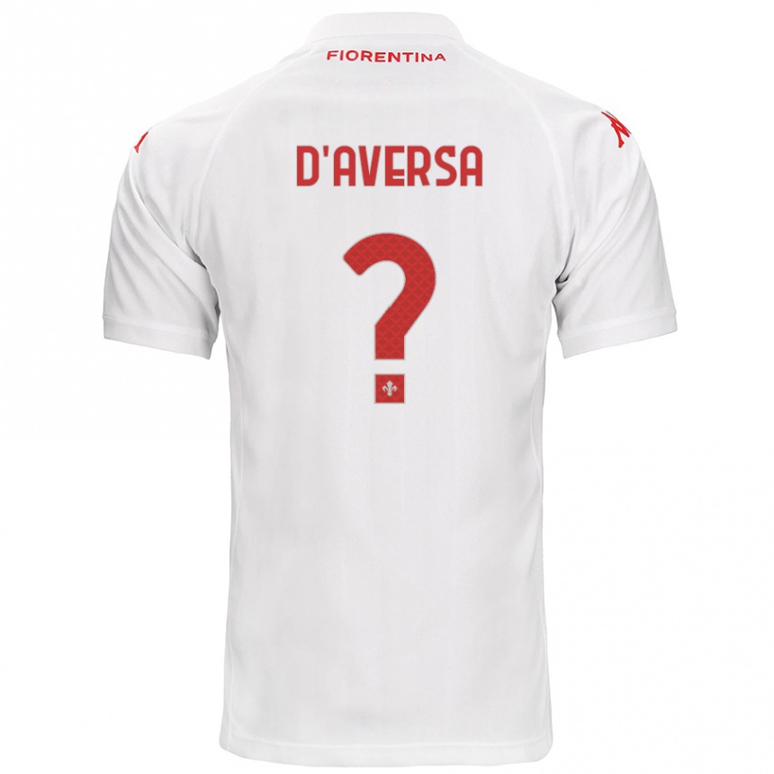 Gyermek Labdarúgás Simone D'aversa #0 Fehér Idegenbeli Jersey 2024/25 Mez Póló Ing