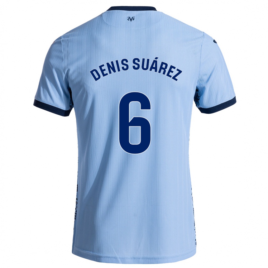 Gyermek Labdarúgás Denis Suárez #6 Ég Kék Idegenbeli Jersey 2024/25 Mez Póló Ing