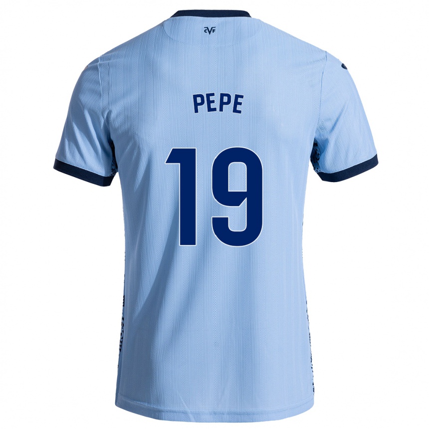 Gyermek Labdarúgás Nicolas Pepe #19 Ég Kék Idegenbeli Jersey 2024/25 Mez Póló Ing