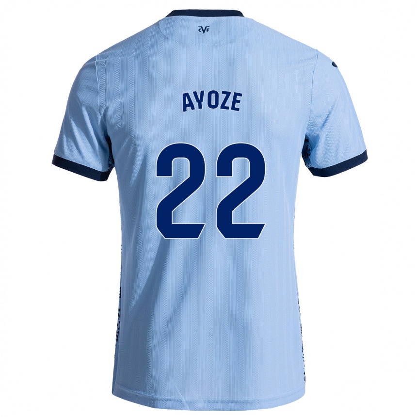 Gyermek Labdarúgás Ayoze Pérez #22 Ég Kék Idegenbeli Jersey 2024/25 Mez Póló Ing