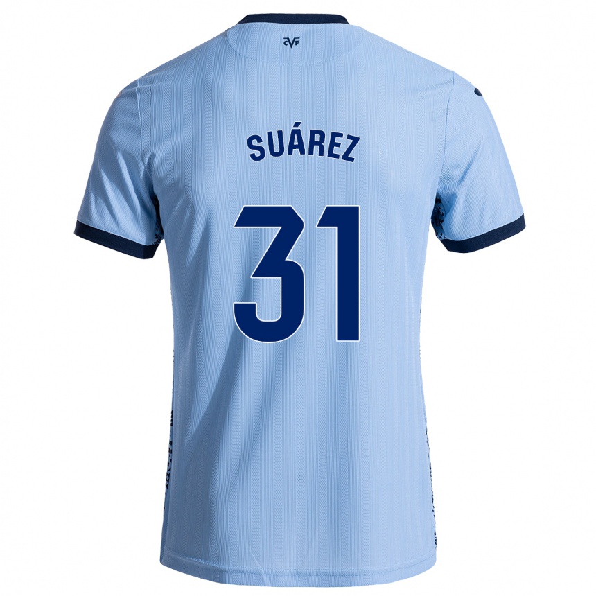 Gyermek Labdarúgás Adri Suárez #31 Ég Kék Idegenbeli Jersey 2024/25 Mez Póló Ing