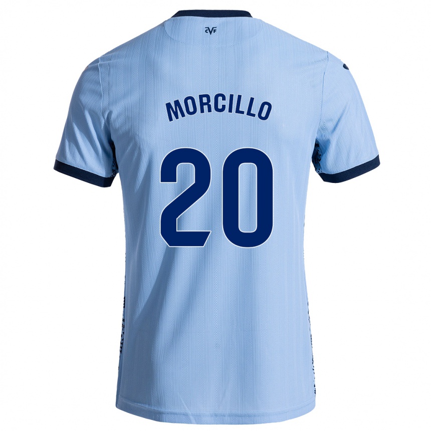 Gyermek Labdarúgás Raquel Morcillo #20 Ég Kék Idegenbeli Jersey 2024/25 Mez Póló Ing