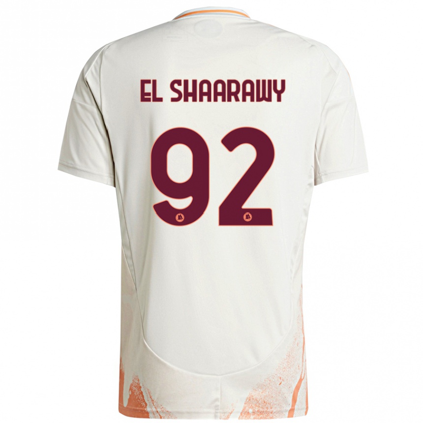 Gyermek Labdarúgás Stephan El Shaarawy #92 Krém Fehér Narancs Idegenbeli Jersey 2024/25 Mez Póló Ing