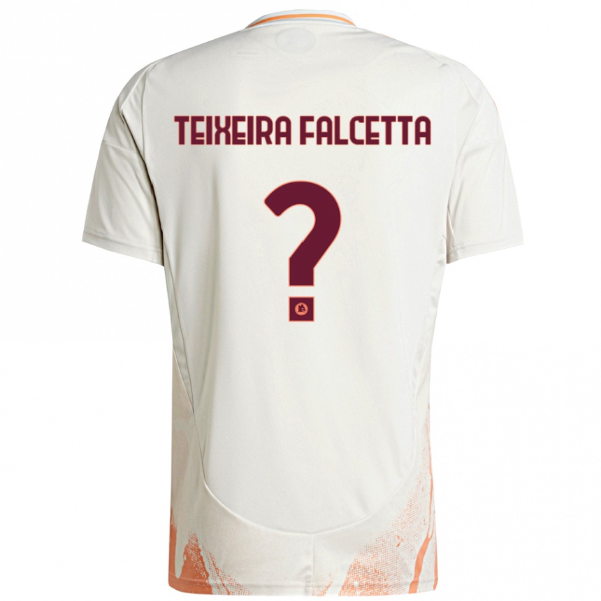 Gyermek Labdarúgás Pietro Teixeira Falcetta #0 Krém Fehér Narancs Idegenbeli Jersey 2024/25 Mez Póló Ing