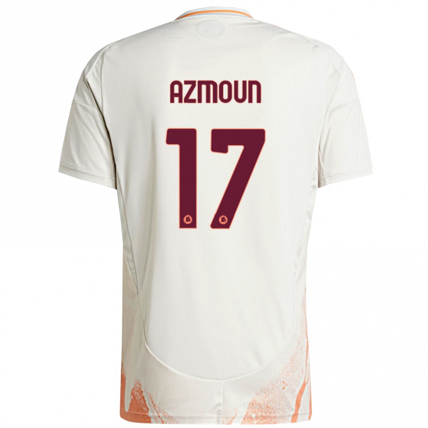 Gyermek Labdarúgás Sardar Azmoun #17 Krém Fehér Narancs Idegenbeli Jersey 2024/25 Mez Póló Ing