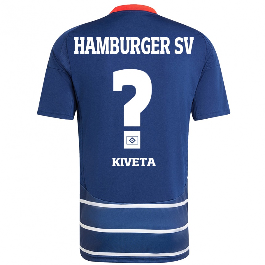 Gyermek Labdarúgás Glory Kiveta #0 Sötétkék Idegenbeli Jersey 2024/25 Mez Póló Ing