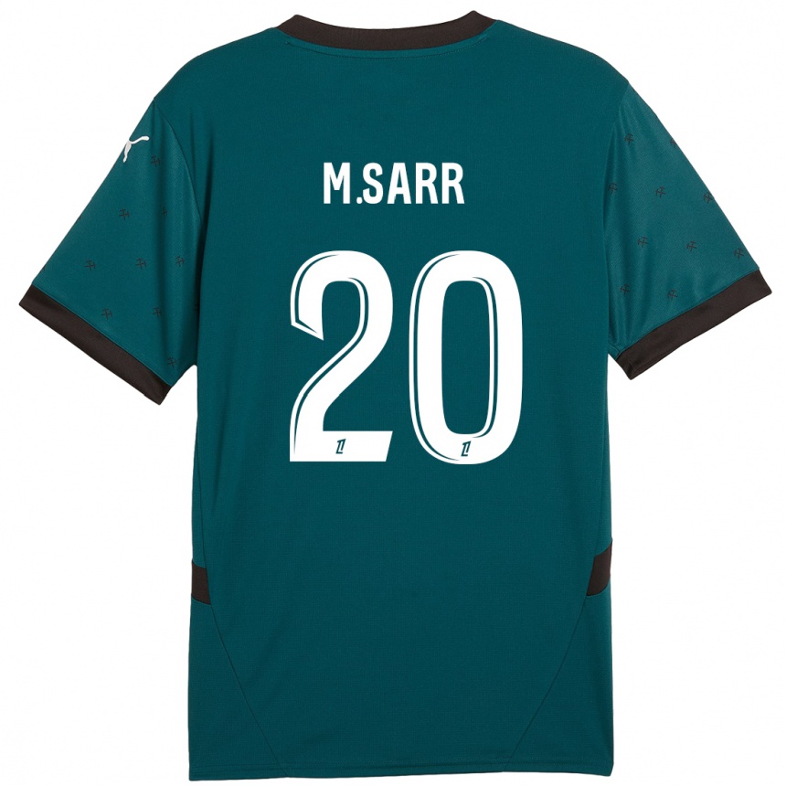 Gyermek Labdarúgás Malang Sarr #20 Sötétzöld Idegenbeli Jersey 2024/25 Mez Póló Ing