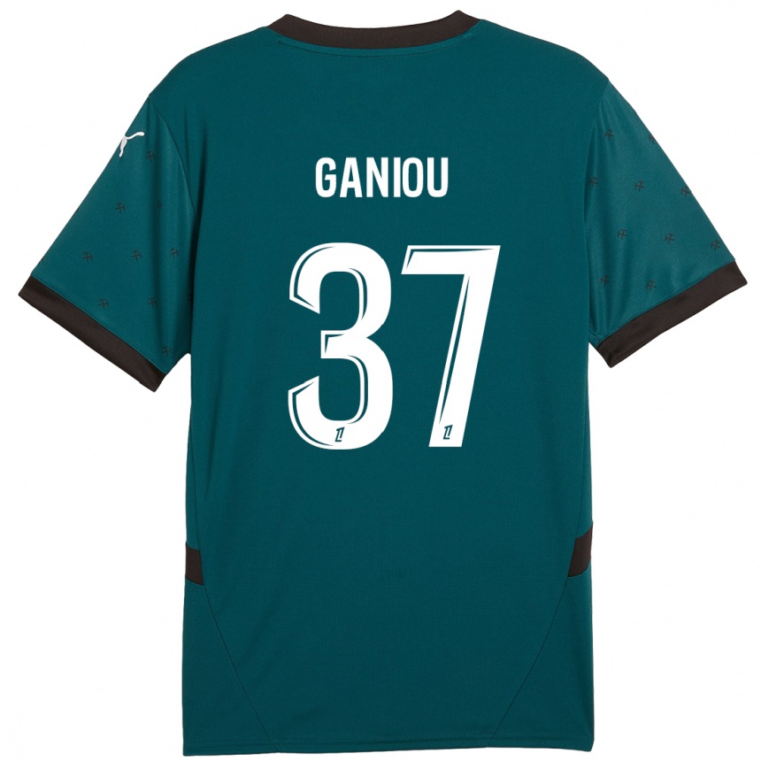 Gyermek Labdarúgás Ismaëlo Ganiou #37 Sötétzöld Idegenbeli Jersey 2024/25 Mez Póló Ing