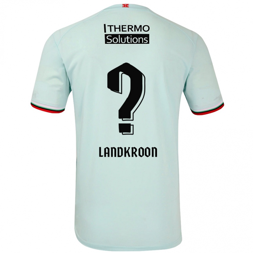 Gyermek Labdarúgás Kick Landkroon #0 Világoszöld Idegenbeli Jersey 2024/25 Mez Póló Ing