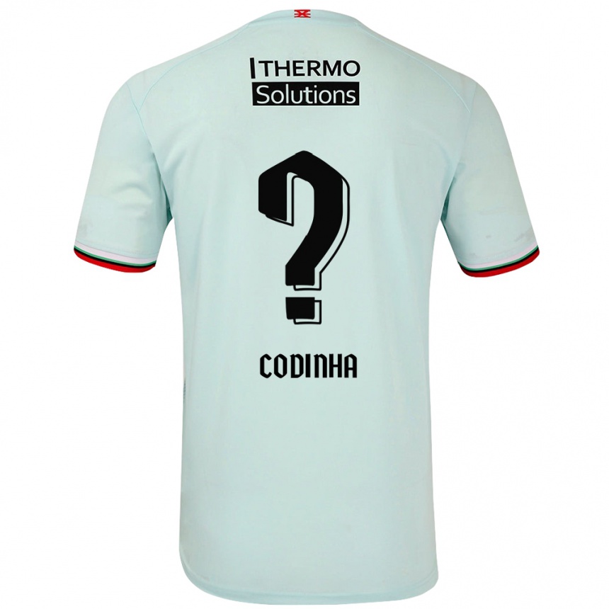 Gyermek Labdarúgás Tiago Codinha #0 Világoszöld Idegenbeli Jersey 2024/25 Mez Póló Ing