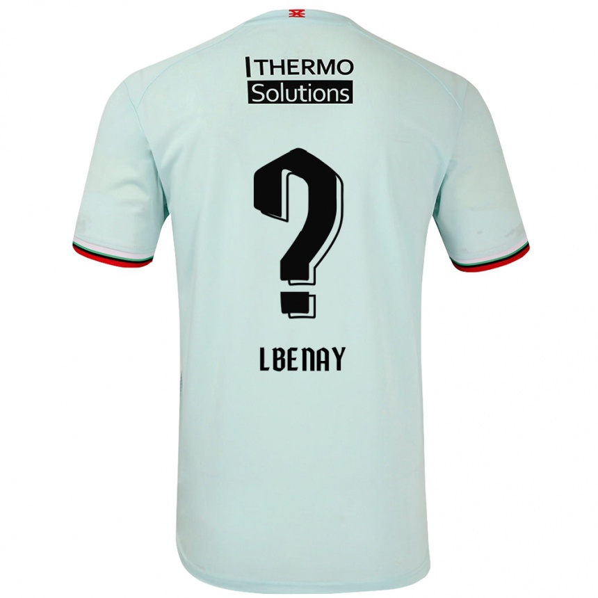 Gyermek Labdarúgás Semir Lbenay #0 Világoszöld Idegenbeli Jersey 2024/25 Mez Póló Ing