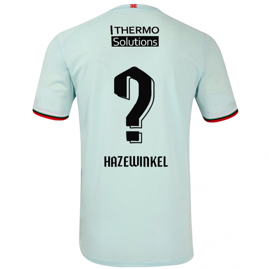 Gyermek Labdarúgás Ruben Hazewinkel #0 Világoszöld Idegenbeli Jersey 2024/25 Mez Póló Ing