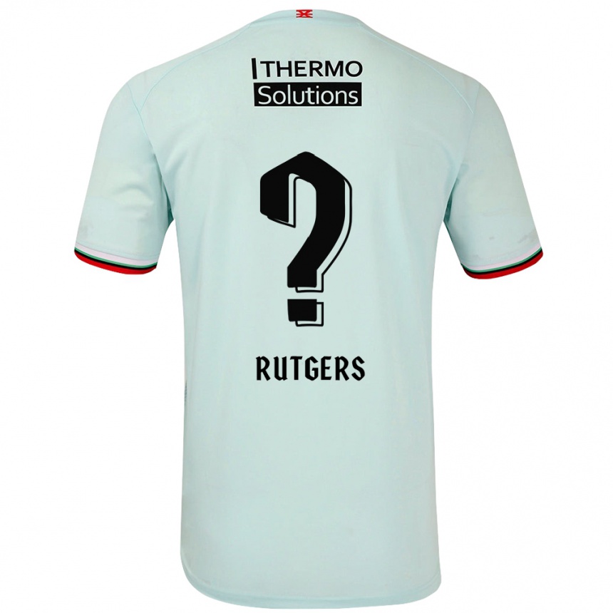 Gyermek Labdarúgás Sil Rutgers #0 Világoszöld Idegenbeli Jersey 2024/25 Mez Póló Ing