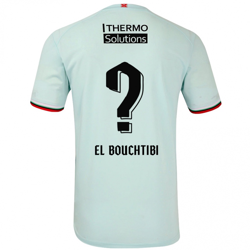 Gyermek Labdarúgás Ilias El Bouchtibi #0 Világoszöld Idegenbeli Jersey 2024/25 Mez Póló Ing