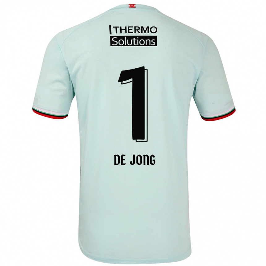 Gyermek Labdarúgás Daniëlle De Jong #1 Világoszöld Idegenbeli Jersey 2024/25 Mez Póló Ing