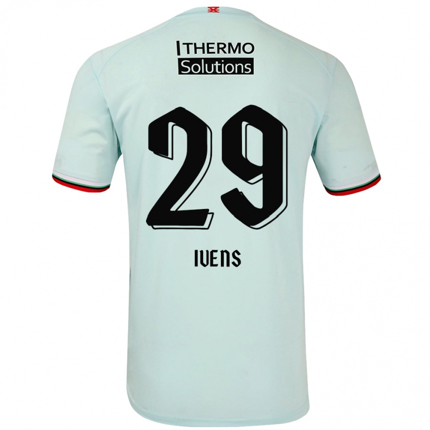 Gyermek Labdarúgás Rose Ivens #29 Világoszöld Idegenbeli Jersey 2024/25 Mez Póló Ing