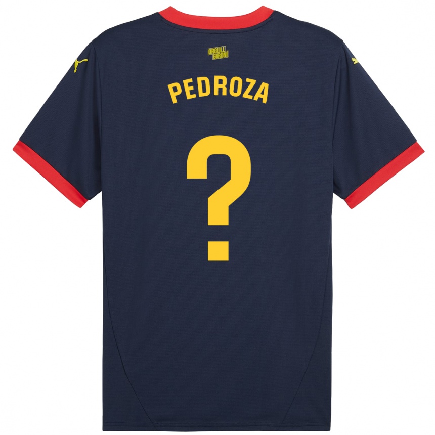 Gyermek Labdarúgás Gerardo Pedroza #0 Sötétvörös Idegenbeli Jersey 2024/25 Mez Póló Ing