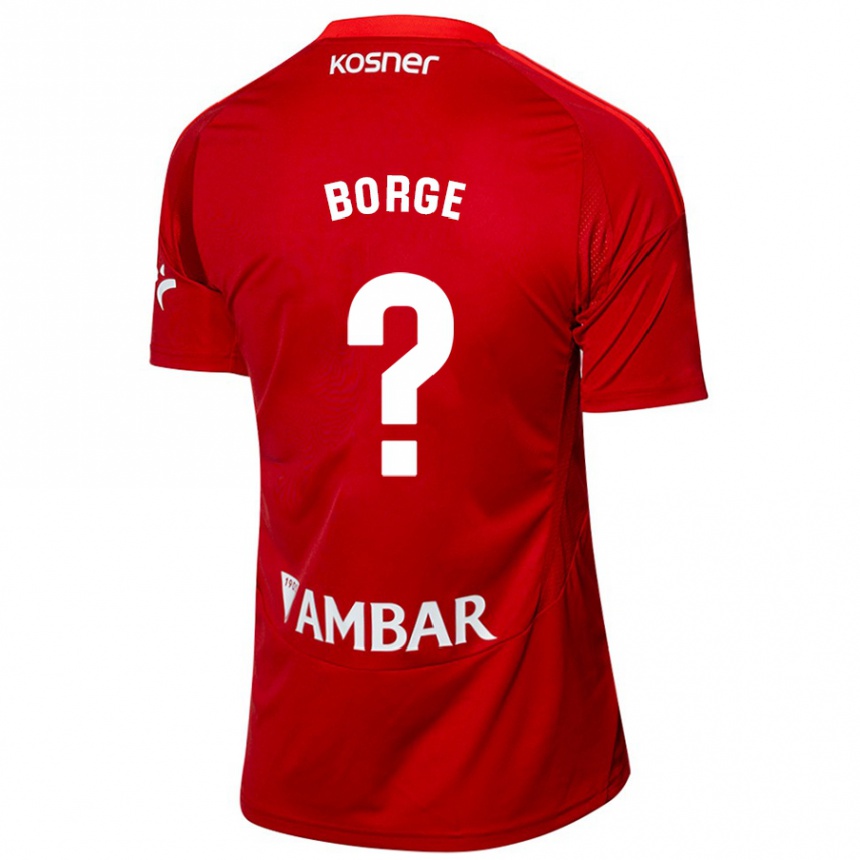 Gyermek Labdarúgás Andrés Borge #0 Fehér Kék Idegenbeli Jersey 2024/25 Mez Póló Ing