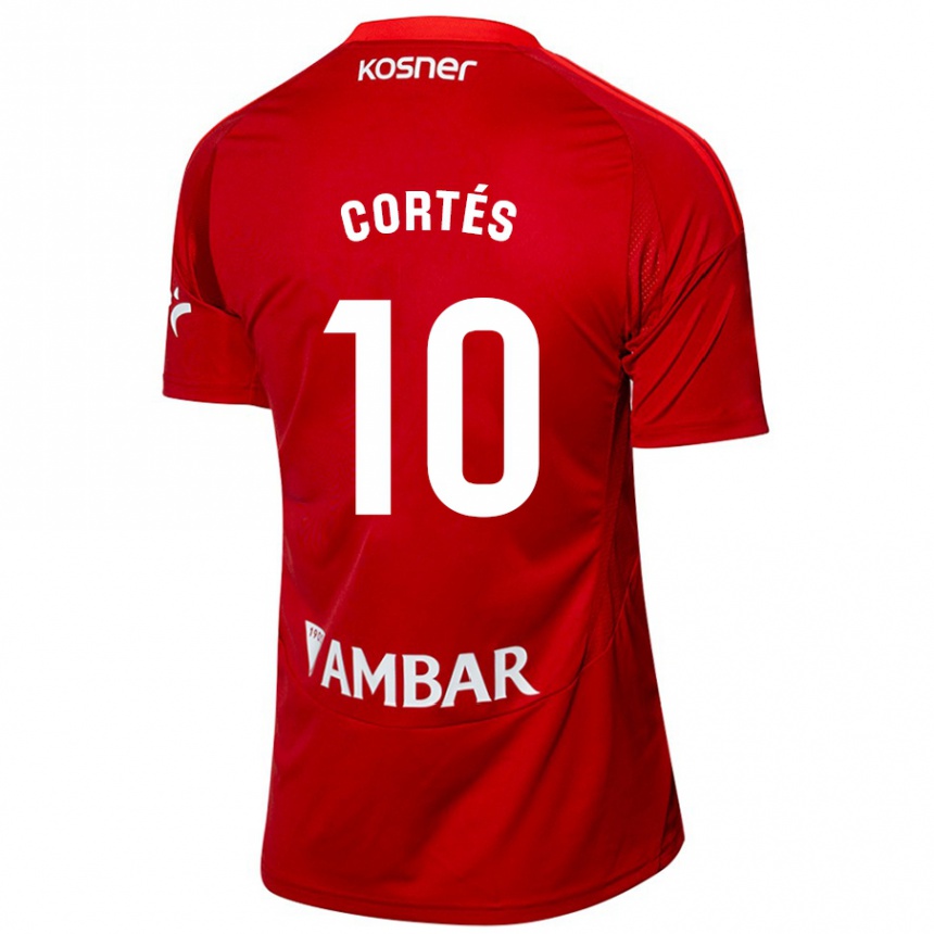 Gyermek Labdarúgás Pablo Cortés #10 Fehér Kék Idegenbeli Jersey 2024/25 Mez Póló Ing