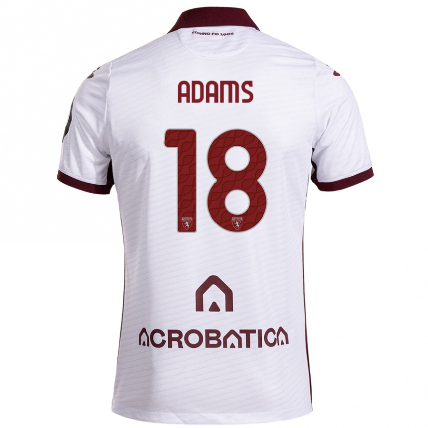 Gyermek Labdarúgás Ché Adams #18 Fehér Barna Idegenbeli Jersey 2024/25 Mez Póló Ing