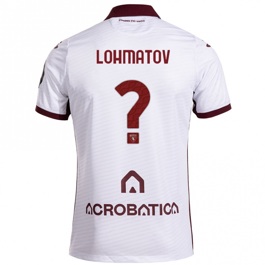 Gyermek Labdarúgás Aleksandr Lohmatov #0 Fehér Barna Idegenbeli Jersey 2024/25 Mez Póló Ing