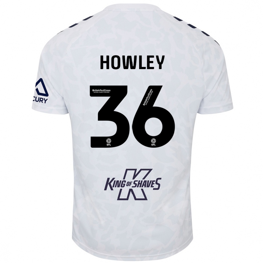 Gyermek Labdarúgás Ryan Howley #36 Fehér Idegenbeli Jersey 2024/25 Mez Póló Ing